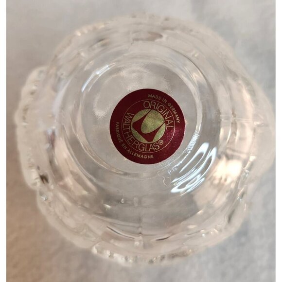 Original Weihnachtstraum Votive Candle Holder Clear Glass Made In Germany With C - Picture 7 of 8